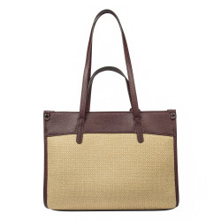 Női strandtáska 045g 01 bordó+rafia