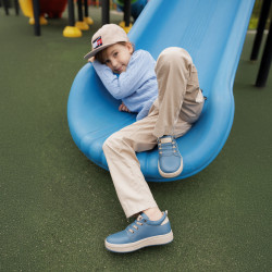 Gyerekcipők 2028 kék kombinált