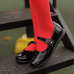 Gyerekcipők 2029 fekete lakk lifestyle