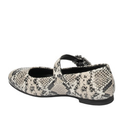 Női balerin cipő 1314 kígyóbőr