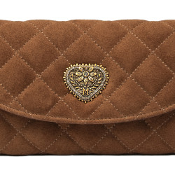 Női válltáska 048g barna velúr