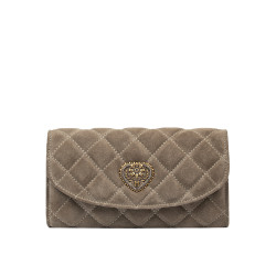 Női válltáska 048g velúr homokkő