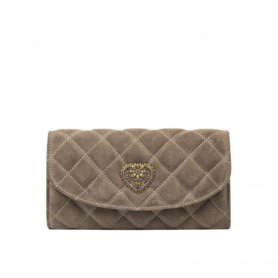 Női válltáska 048g velúr homokkő