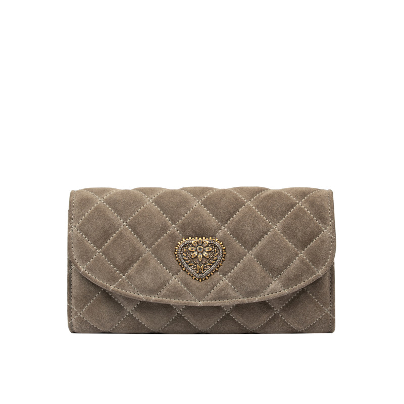 Női válltáska 048g velúr homokkő