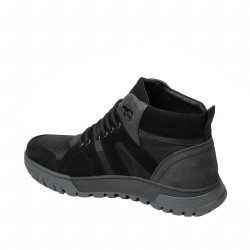 Férfi bakancs 4153 fekete+szürke bufo