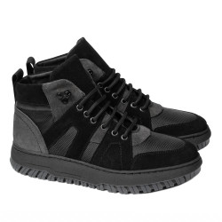 Tinik számára készült bakancs 4012 fekete+szürke bufo