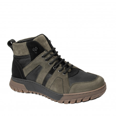 Férfi bakancs 4153 bufo khaki+fekete