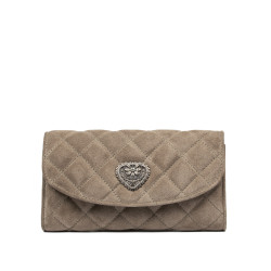 Női válltáska 048g 01 velúr homokkő