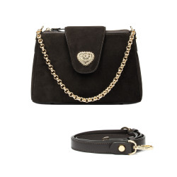 Női váll táska 051g espresso velúr