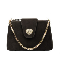 Női váll táska 051g espresso velúr