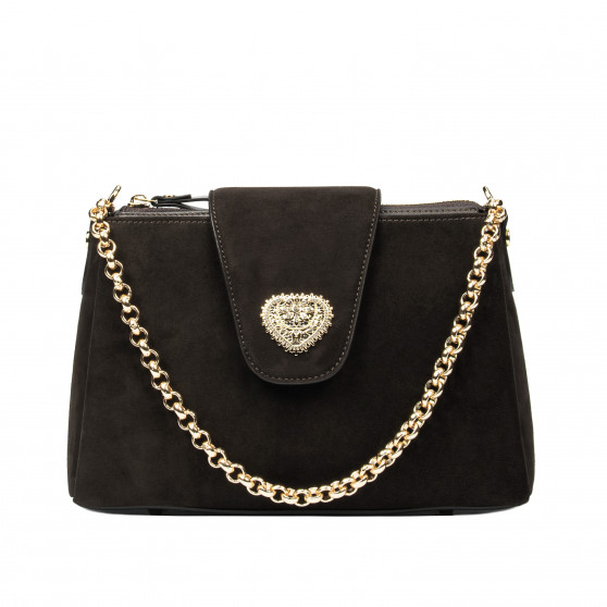 Női váll táska 051g espresso velúr