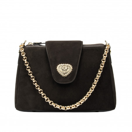 Női váll táska 051g espresso velúr