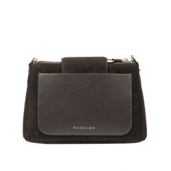 Női váll táska 051g espresso velúr