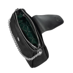 Női válltáska 051g 01 fekete camoscio