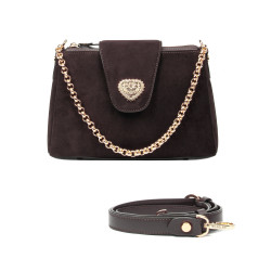 051g coffe camoscio női válltáska