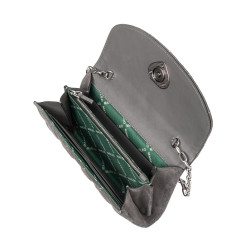 Női váll táska 048g 01 szürke velúr