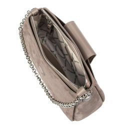 Női válltáska 051g 01 velúr homokkő