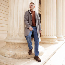 Férfi alkalmi cipő 989 barna velúr lifestyle