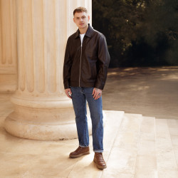 Férfi cipők 4152 barna kombinált lifestyle