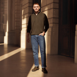 Férfi bokacsizma 4154 bufo khaki lifestyle