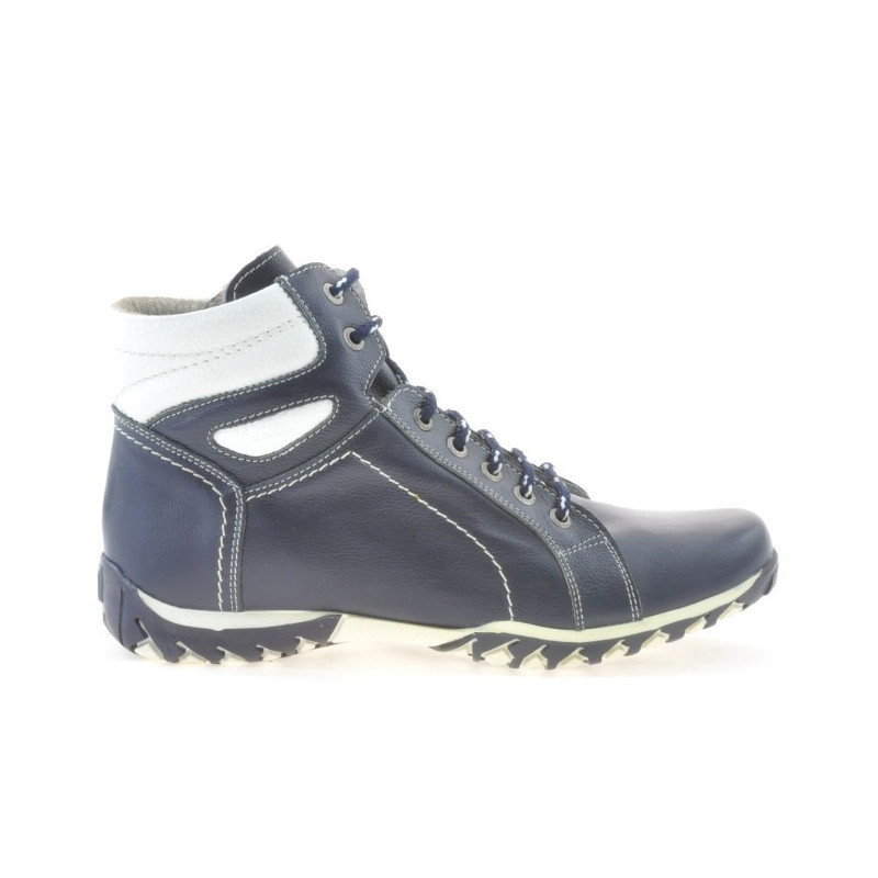 Ghete barbati 460 indigo+alb
