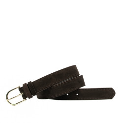 Női öv 43cm kávé velúr