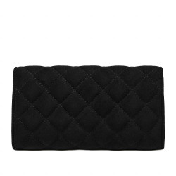 Női váll táska 048g fekete velúr