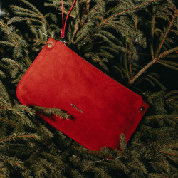 Női kézitáska 211g velúr piros lifestyle