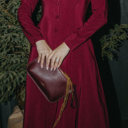 Női kézitáska 211g bordó lifestyle