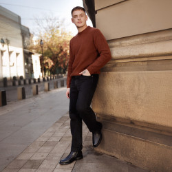 Férfi bakancsok 4121 fekete lifestyle