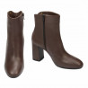 Női magassarkú bokacsizma 1407 kávé