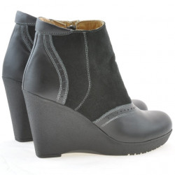 Ghete dama 3268 negru combinat