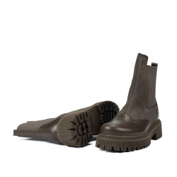 Női csizma 3390 kaki kombinált