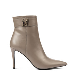 Női magassarkú bokacsizma 1400 capuccino