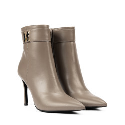 Női magassarkú bokacsizma 1400 capuccino