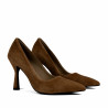 Női elegáns cipők 1322 barna velúr