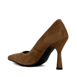 Női elegáns cipők 1322 barna velúr