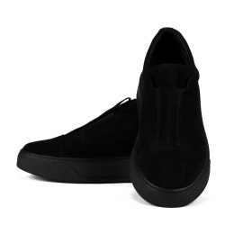 Női alkalmi cipő 6095 fekete velúr