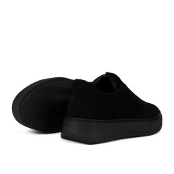 Női alkalmi cipő 6095 fekete velúr