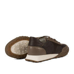 Női sportcipő 6097 homok velúr kombináció