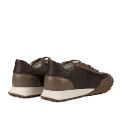 Női sportcipő 6097 homok velúr kombináció