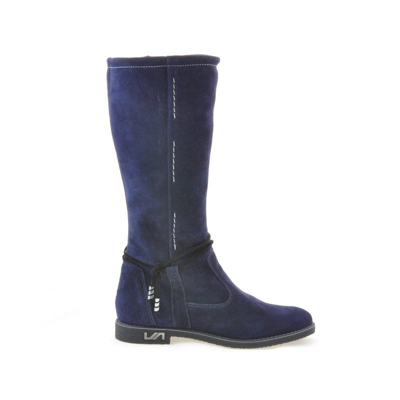 Cizme dama 3276 indigo velur