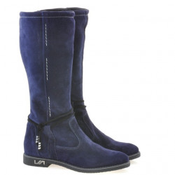 Cizme dama 3276 indigo velur