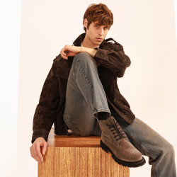 Férfi bakancs 4151 bufo khaki lifestyle