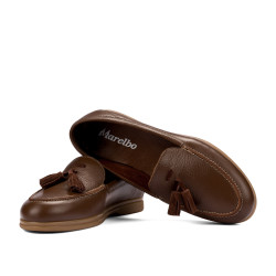 Női mokaszin 6096 gesztenyebarna biz