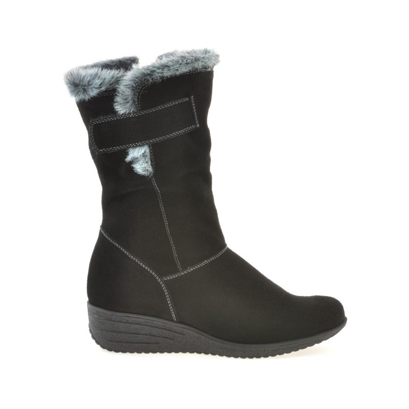 Cizme dama 3246 negru velur