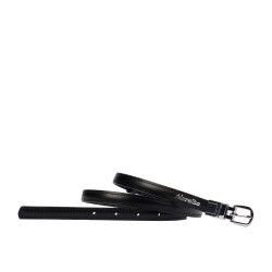 Női öv 45-1mc kétszínű fekete+kroko fekete