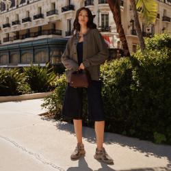 Női sportcipő 6102 homok velúr kombinált lifestyle