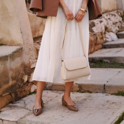 Női elegáns cipő 1358 kapucsínó lifestyle