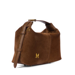 Női kézitáska 037-1g suede barna